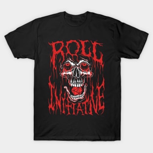 Roll Initiative - D20 Death Metal T-Shirt